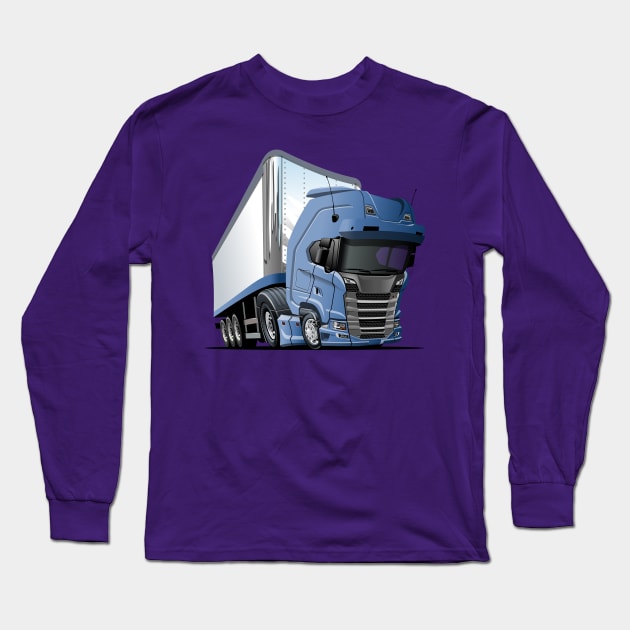 Cartoon truck Long Sleeve T-Shirt by Mechanik